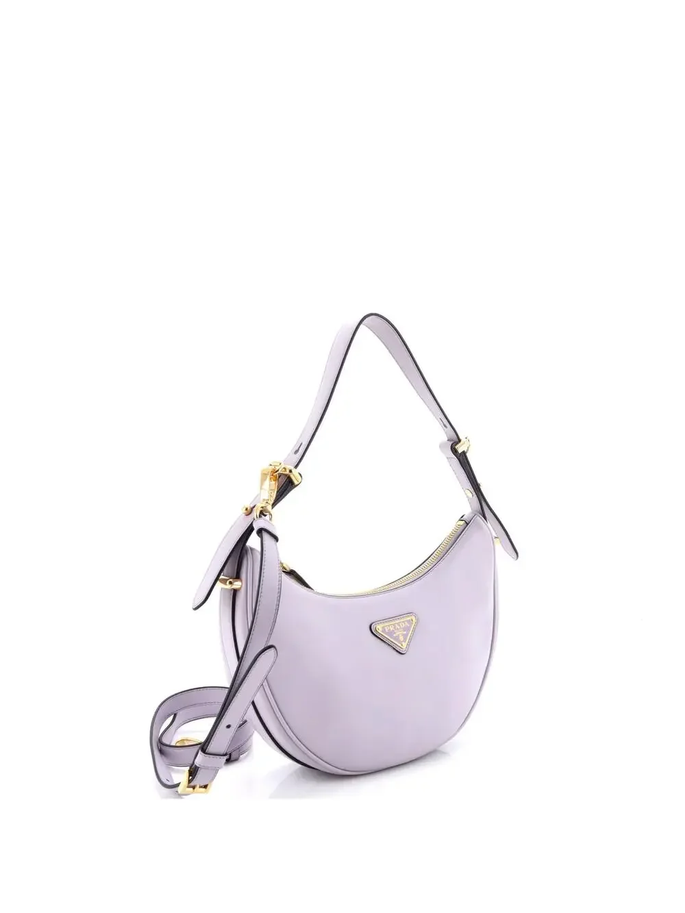 Prada Arque Half Moon Hobo Leather #248375P22B